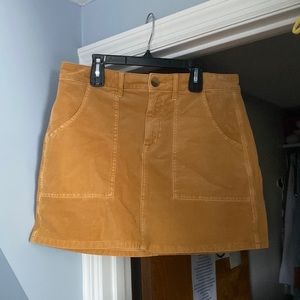 American Eagle Yellow Corduroy Skirt